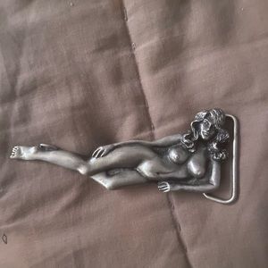 Vintage Naked Lady belt buckle